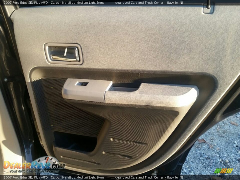 2007 Ford Edge SEL Plus AWD Carbon Metallic / Medium Light Stone Photo #13