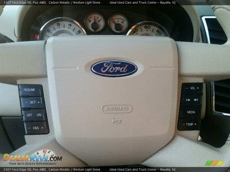 2007 Ford Edge SEL Plus AWD Carbon Metallic / Medium Light Stone Photo #14