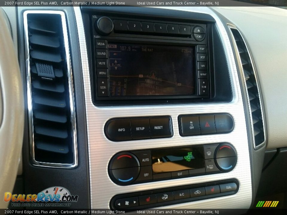 2007 Ford Edge SEL Plus AWD Carbon Metallic / Medium Light Stone Photo #17