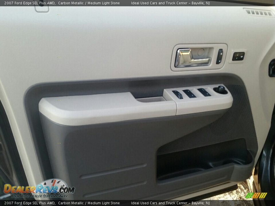 2007 Ford Edge SEL Plus AWD Carbon Metallic / Medium Light Stone Photo #19