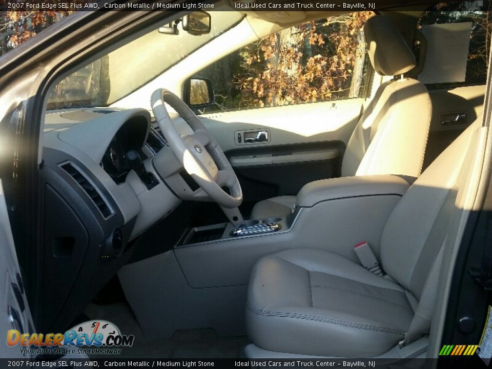 2007 Ford Edge SEL Plus AWD Carbon Metallic / Medium Light Stone Photo #20
