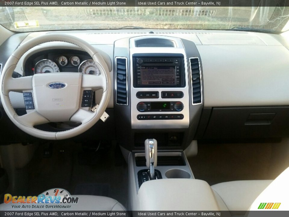 2007 Ford Edge SEL Plus AWD Carbon Metallic / Medium Light Stone Photo #22