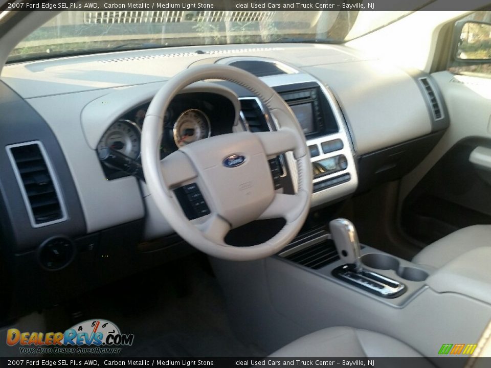 2007 Ford Edge SEL Plus AWD Carbon Metallic / Medium Light Stone Photo #24