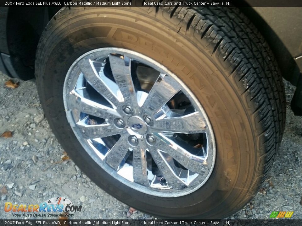 2007 Ford Edge SEL Plus AWD Carbon Metallic / Medium Light Stone Photo #28