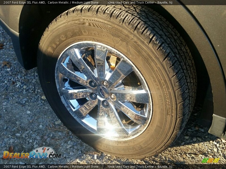 2007 Ford Edge SEL Plus AWD Carbon Metallic / Medium Light Stone Photo #30