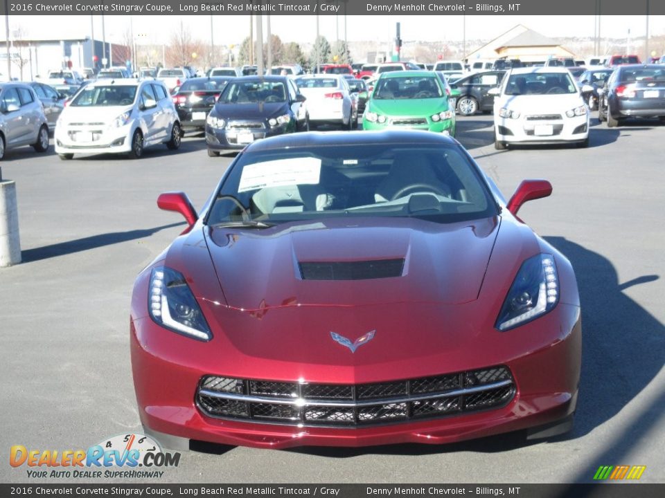 2016 Chevrolet Corvette Stingray Coupe Long Beach Red Metallic Tintcoat / Gray Photo #8