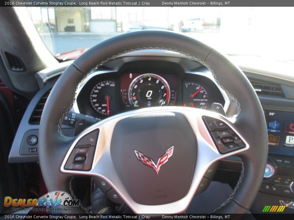 2016 Chevrolet Corvette Stingray Coupe Long Beach Red Metallic Tintcoat / Gray Photo #15