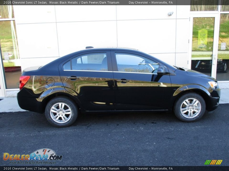 2016 Chevrolet Sonic LT Sedan Mosaic Black Metallic / Dark Pewter/Dark Titanium Photo #2