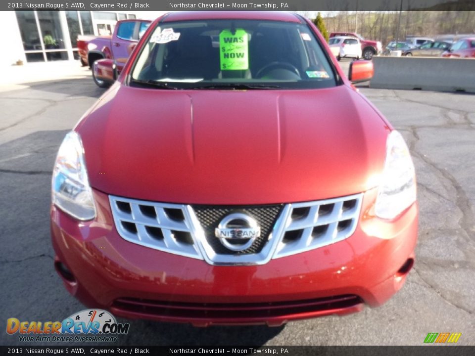 2013 Nissan Rogue S AWD Cayenne Red / Black Photo #8