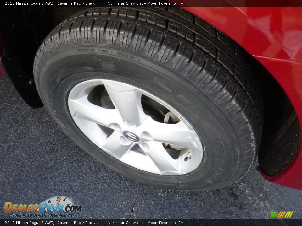 2013 Nissan Rogue S AWD Cayenne Red / Black Photo #9