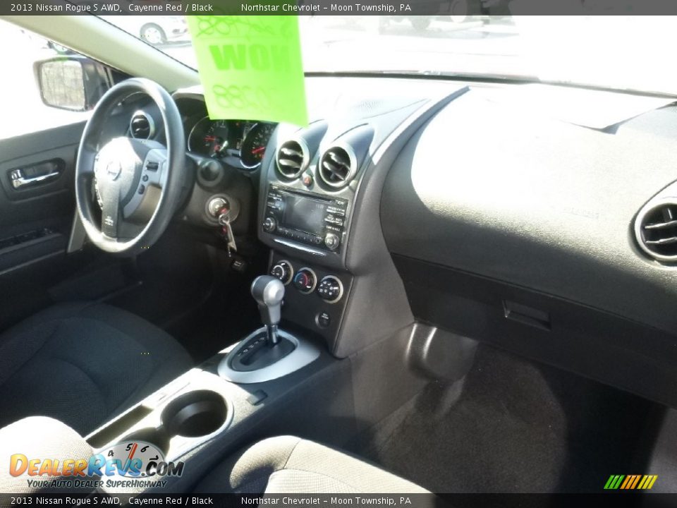 2013 Nissan Rogue S AWD Cayenne Red / Black Photo #11