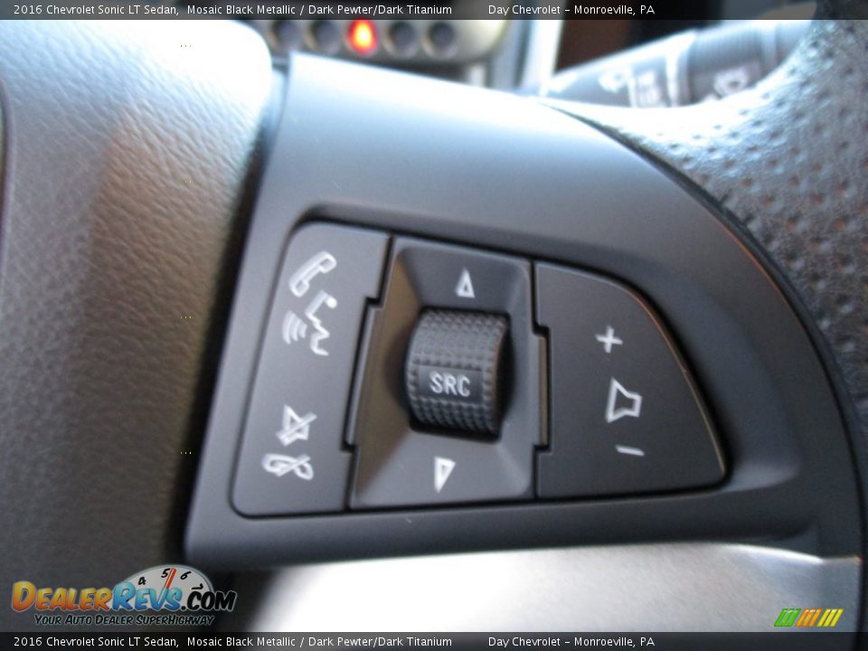 2016 Chevrolet Sonic LT Sedan Mosaic Black Metallic / Dark Pewter/Dark Titanium Photo #17