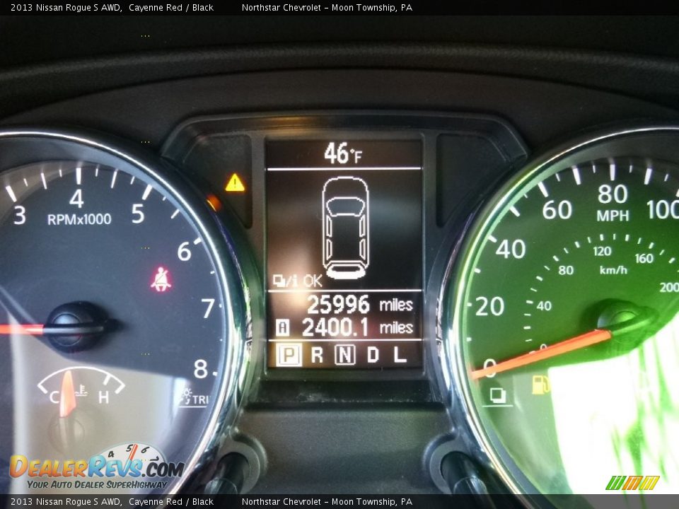 2013 Nissan Rogue S AWD Cayenne Red / Black Photo #20