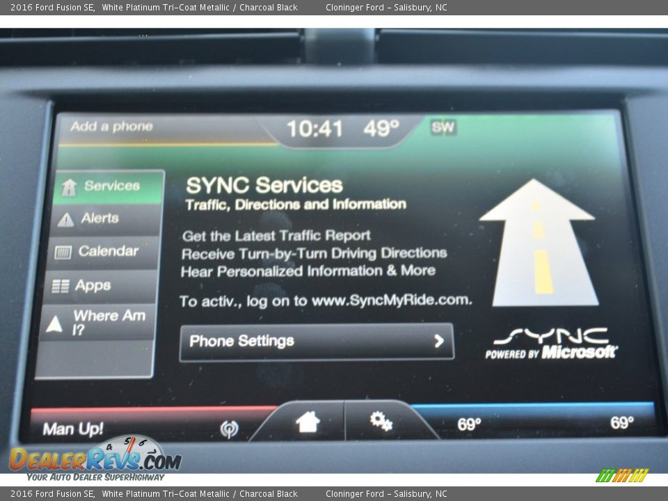 2016 Ford Fusion SE White Platinum Tri-Coat Metallic / Charcoal Black Photo #15