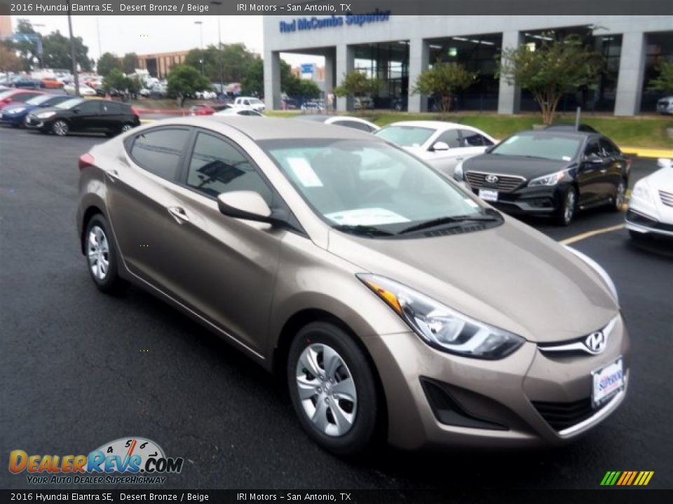 2016 Hyundai Elantra SE Desert Bronze / Beige Photo #1