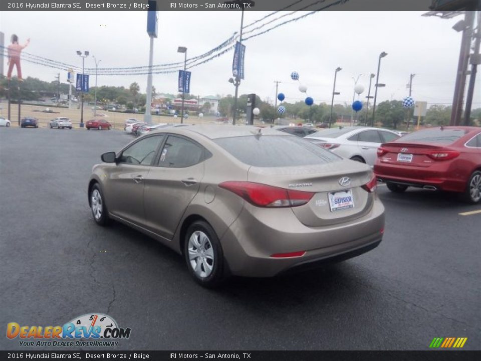 2016 Hyundai Elantra SE Desert Bronze / Beige Photo #9