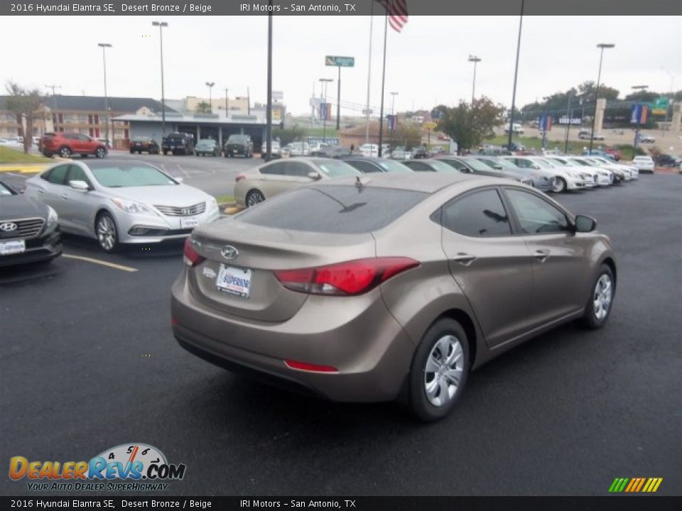 2016 Hyundai Elantra SE Desert Bronze / Beige Photo #11