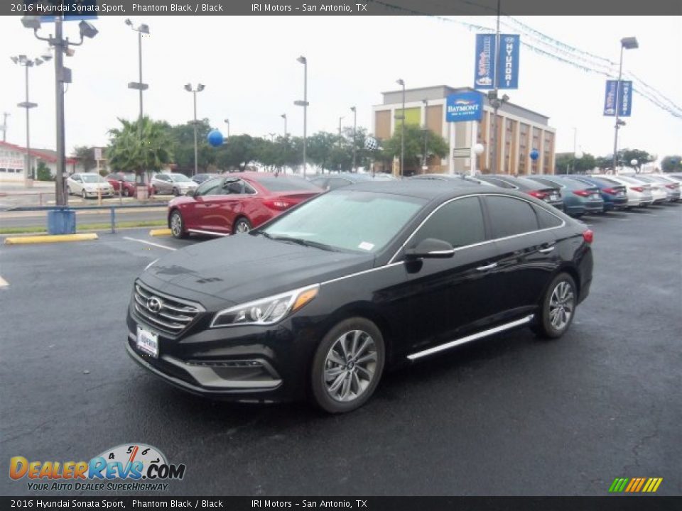 2016 Hyundai Sonata Sport Phantom Black / Black Photo #5