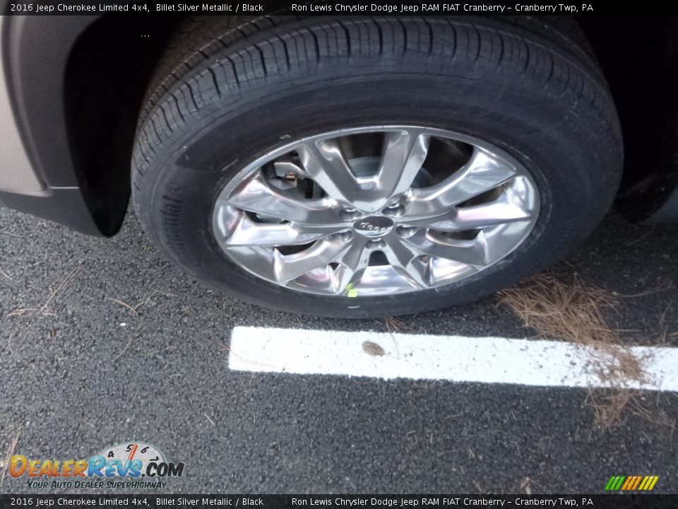 2016 Jeep Cherokee Limited 4x4 Billet Silver Metallic / Black Photo #2