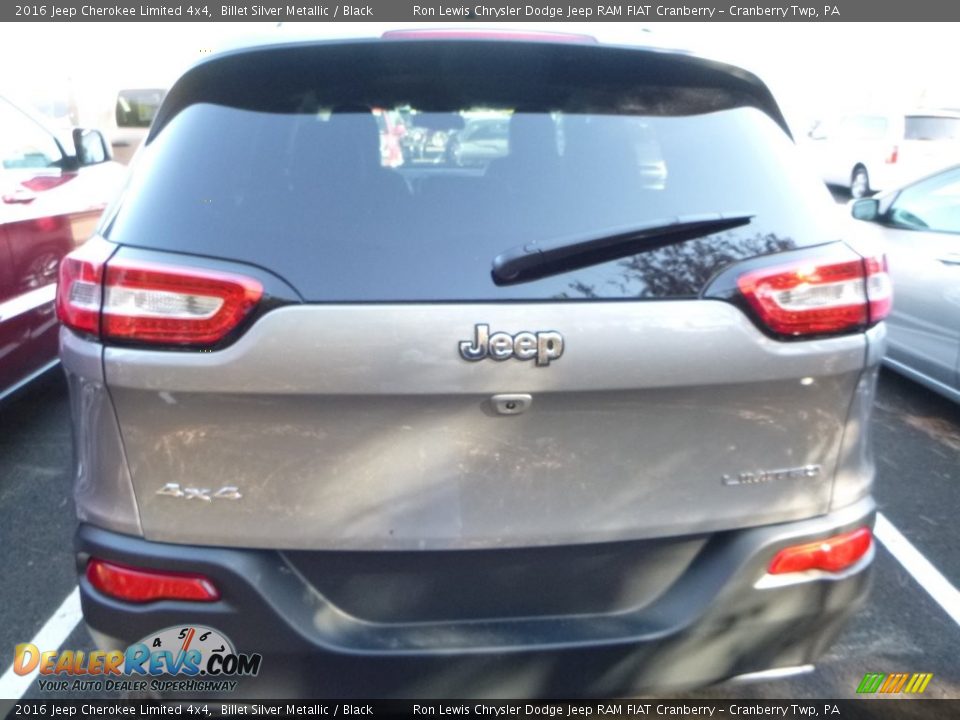 2016 Jeep Cherokee Limited 4x4 Billet Silver Metallic / Black Photo #5