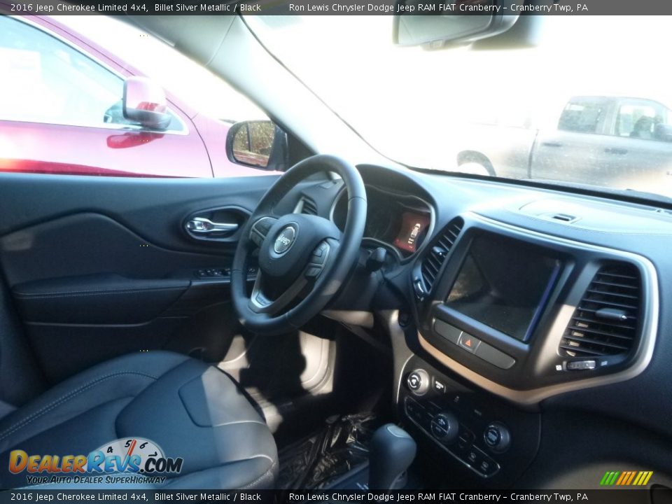 2016 Jeep Cherokee Limited 4x4 Billet Silver Metallic / Black Photo #8