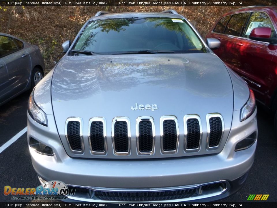 2016 Jeep Cherokee Limited 4x4 Billet Silver Metallic / Black Photo #10