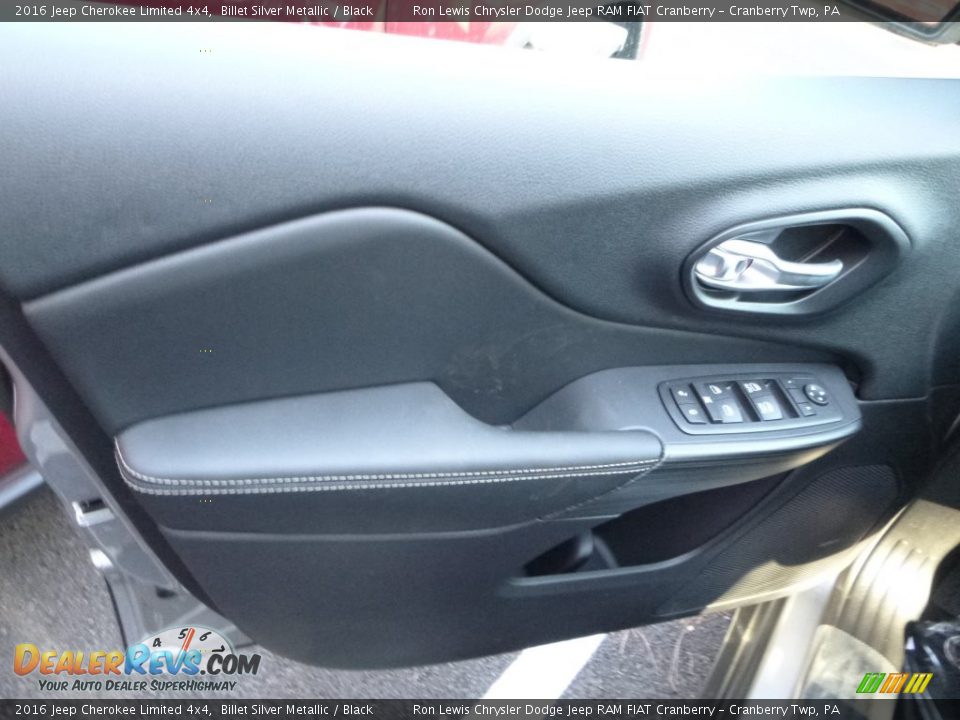 2016 Jeep Cherokee Limited 4x4 Billet Silver Metallic / Black Photo #11