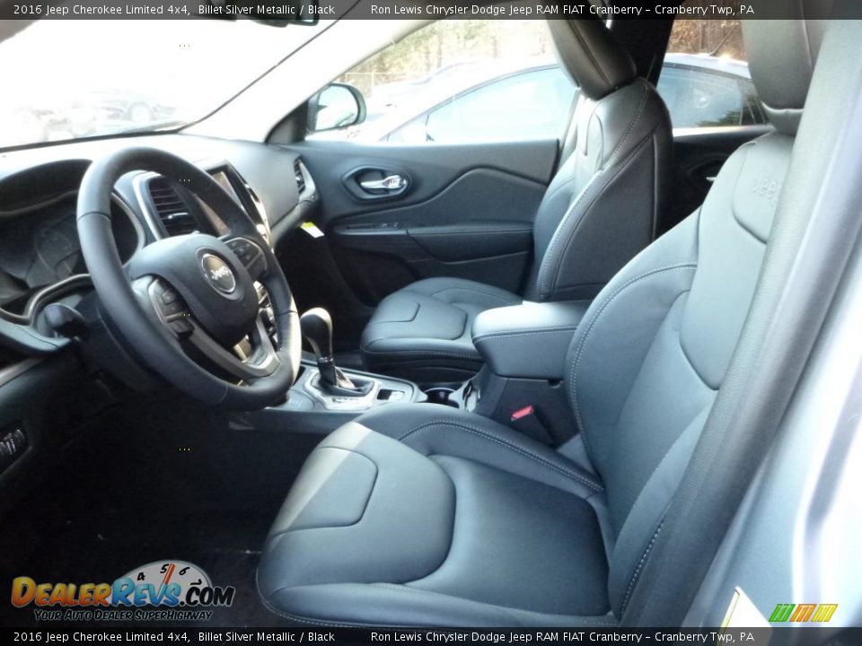 2016 Jeep Cherokee Limited 4x4 Billet Silver Metallic / Black Photo #13