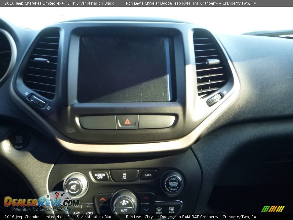 2016 Jeep Cherokee Limited 4x4 Billet Silver Metallic / Black Photo #18