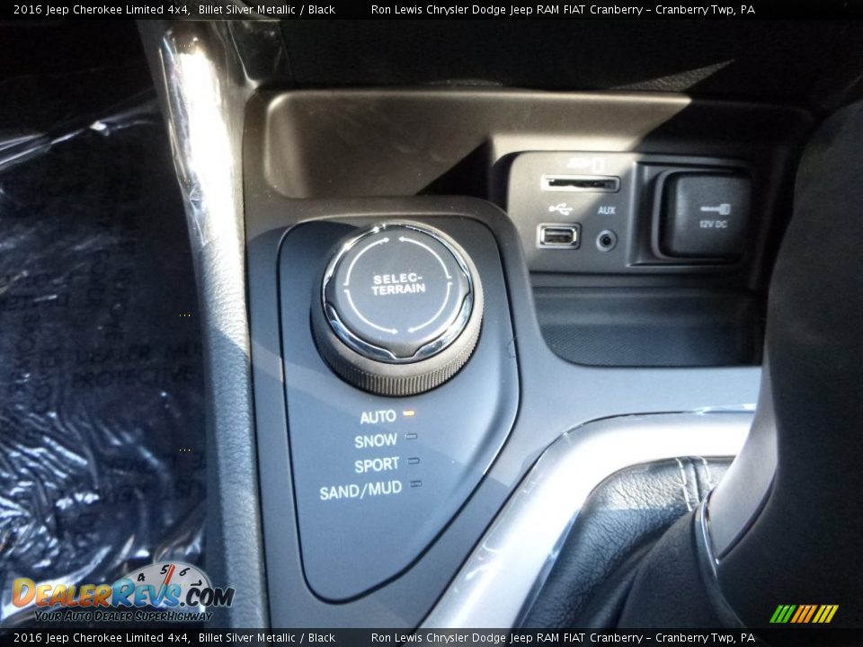 2016 Jeep Cherokee Limited 4x4 Billet Silver Metallic / Black Photo #19