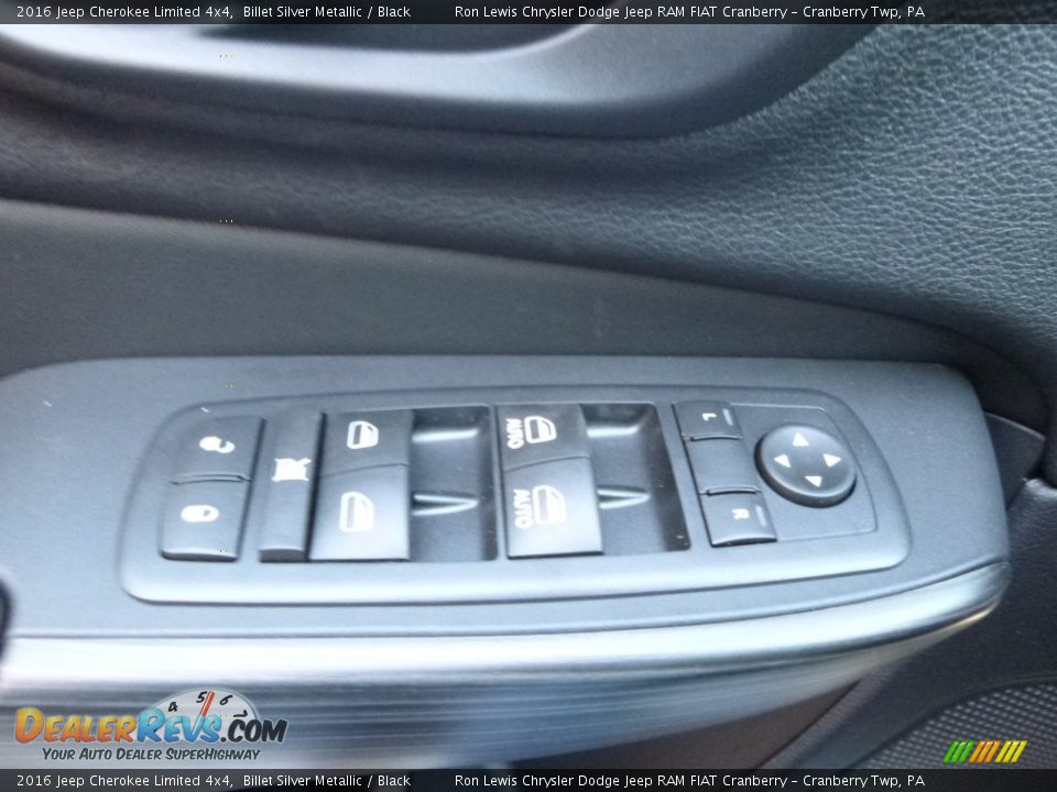 2016 Jeep Cherokee Limited 4x4 Billet Silver Metallic / Black Photo #20