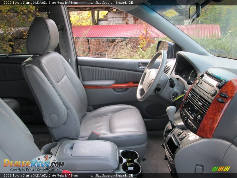 2009 Toyota Sienna XLE AWD Slate Metallic / Stone Photo #16