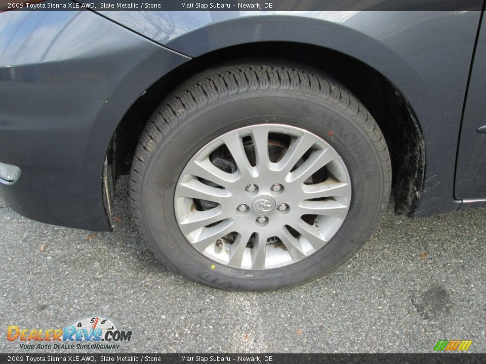 2009 Toyota Sienna XLE AWD Slate Metallic / Stone Photo #22