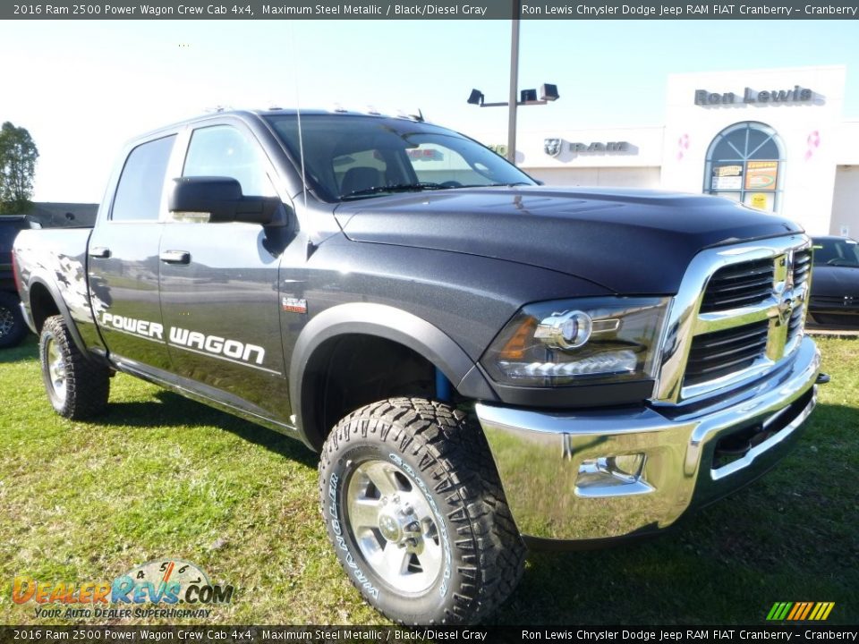 2016 Ram 2500 Power Wagon Crew Cab 4x4 Maximum Steel Metallic / Black/Diesel Gray Photo #12