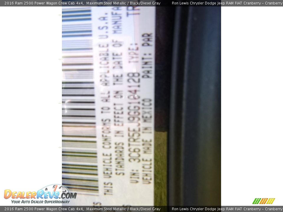 2016 Ram 2500 Power Wagon Crew Cab 4x4 Maximum Steel Metallic / Black/Diesel Gray Photo #16