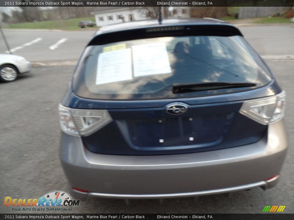 2011 Subaru Impreza Outback Sport Wagon Marine Blue Pearl / Carbon Black Photo #5