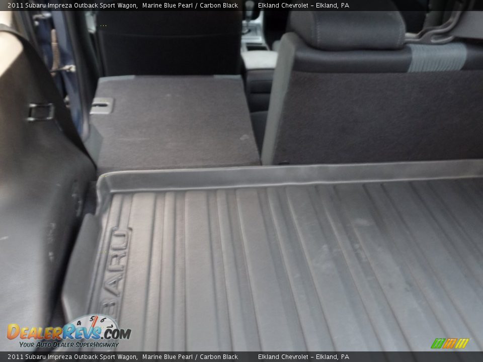 2011 Subaru Impreza Outback Sport Wagon Marine Blue Pearl / Carbon Black Photo #11