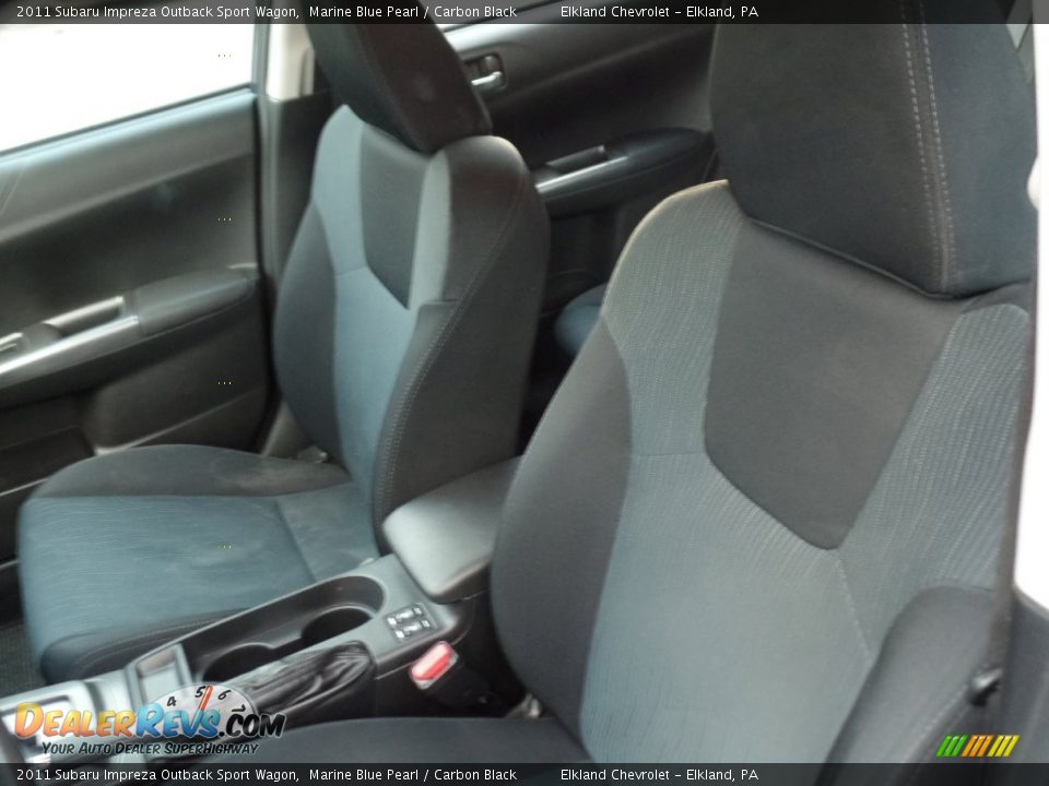 2011 Subaru Impreza Outback Sport Wagon Marine Blue Pearl / Carbon Black Photo #14