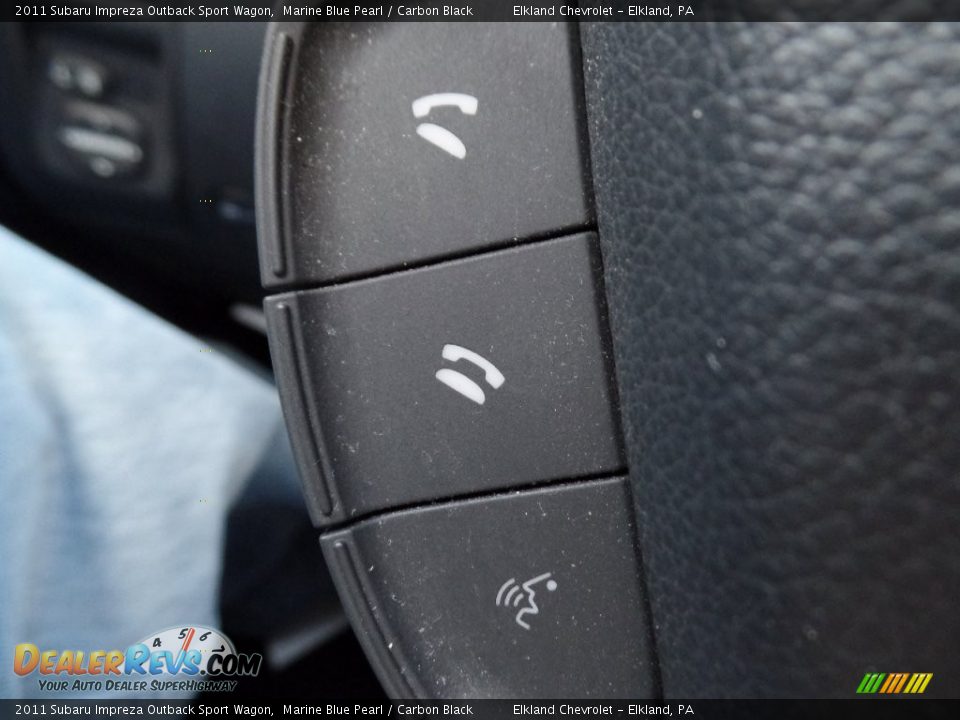 2011 Subaru Impreza Outback Sport Wagon Marine Blue Pearl / Carbon Black Photo #18