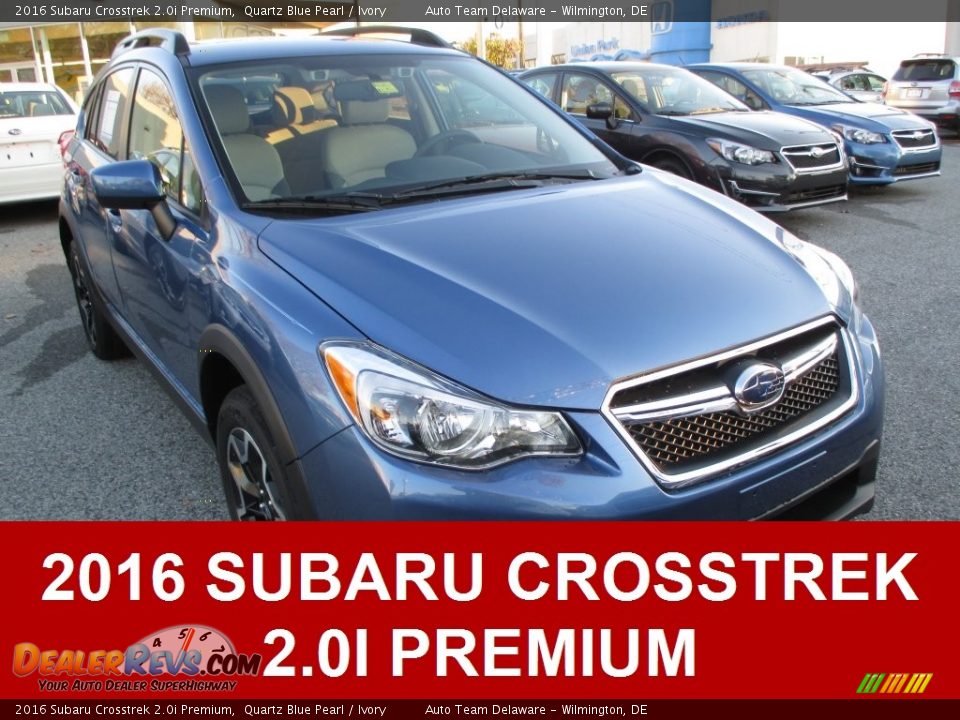 2016 Subaru Crosstrek 2.0i Premium Quartz Blue Pearl / Ivory Photo #1