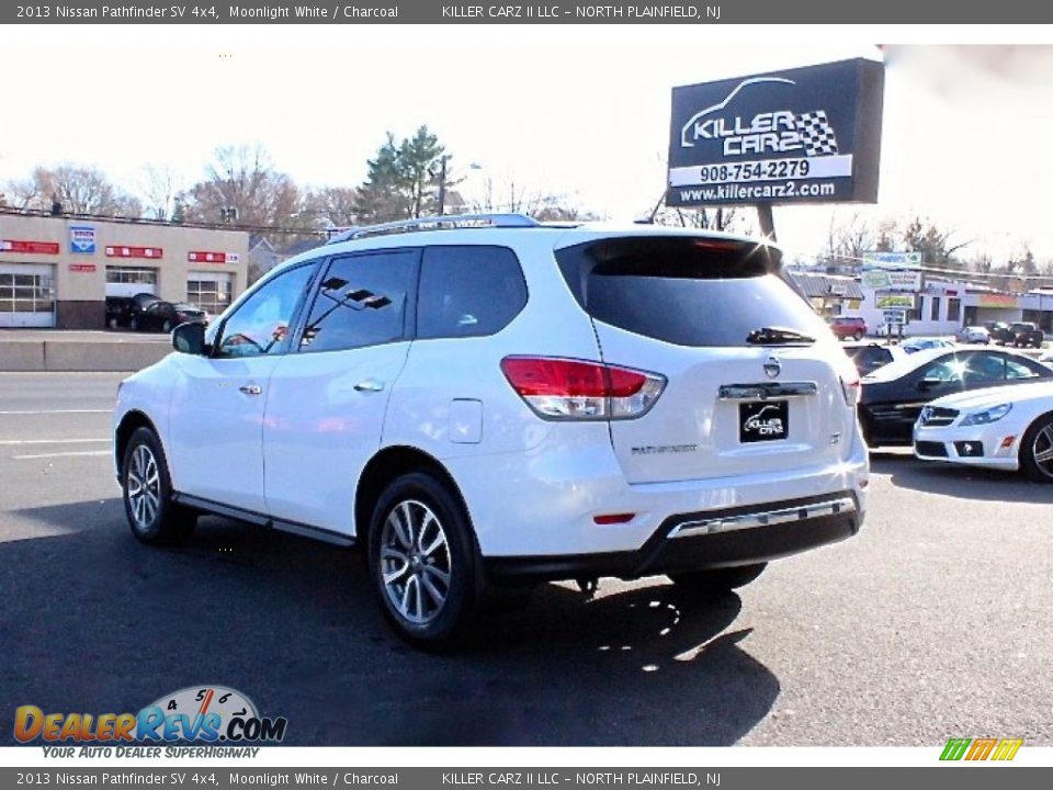 2013 Nissan Pathfinder SV 4x4 Moonlight White / Charcoal Photo #5