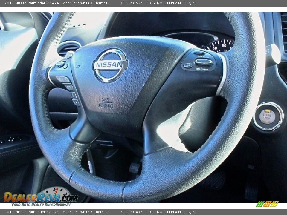 2013 Nissan Pathfinder SV 4x4 Moonlight White / Charcoal Photo #23