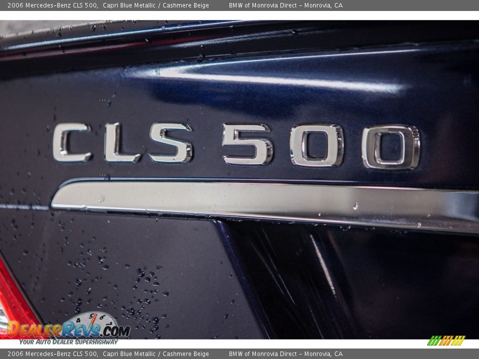 2006 Mercedes-Benz CLS 500 Capri Blue Metallic / Cashmere Beige Photo #7