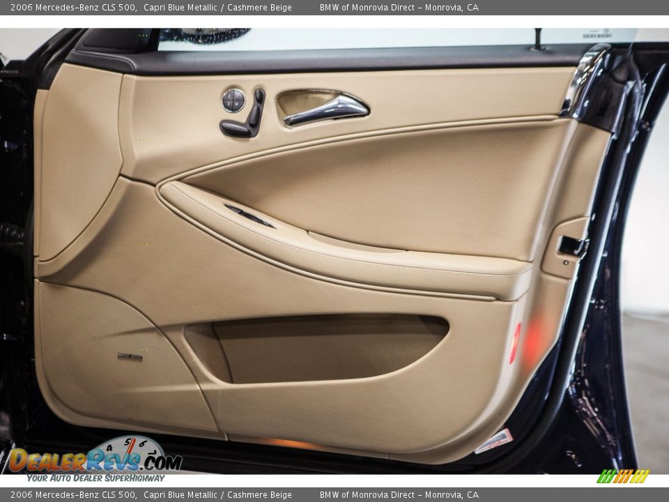 2006 Mercedes-Benz CLS 500 Capri Blue Metallic / Cashmere Beige Photo #25