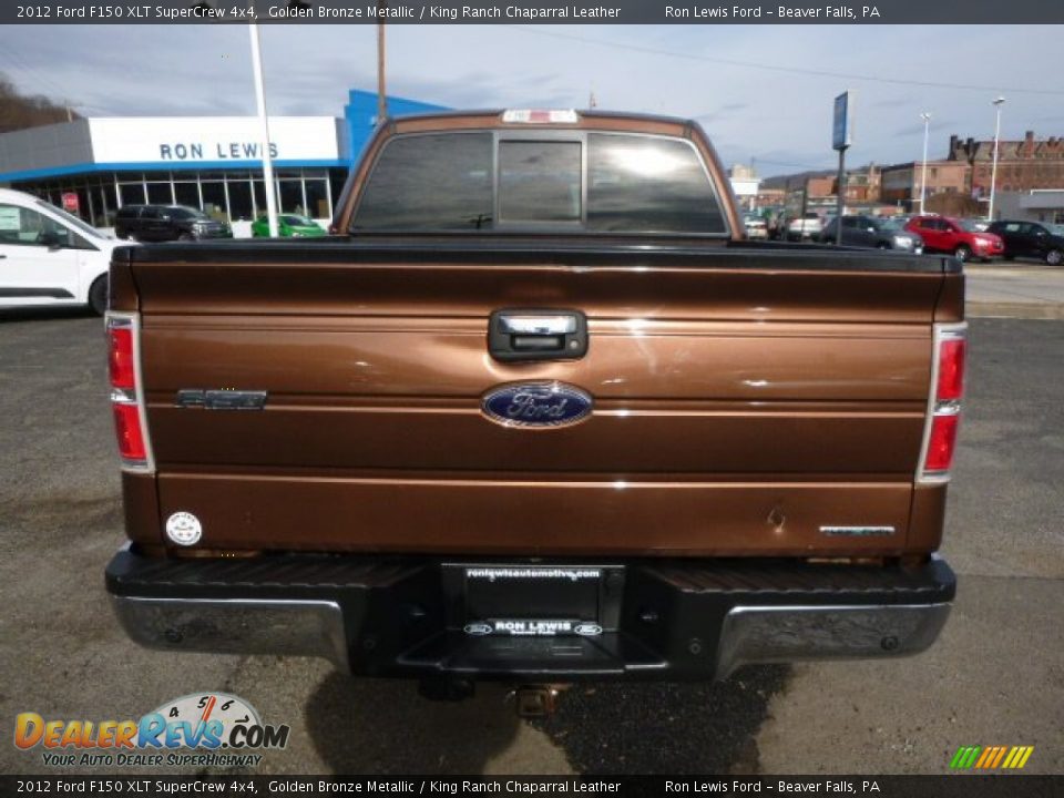 2012 Ford F150 XLT SuperCrew 4x4 Golden Bronze Metallic / King Ranch Chaparral Leather Photo #4