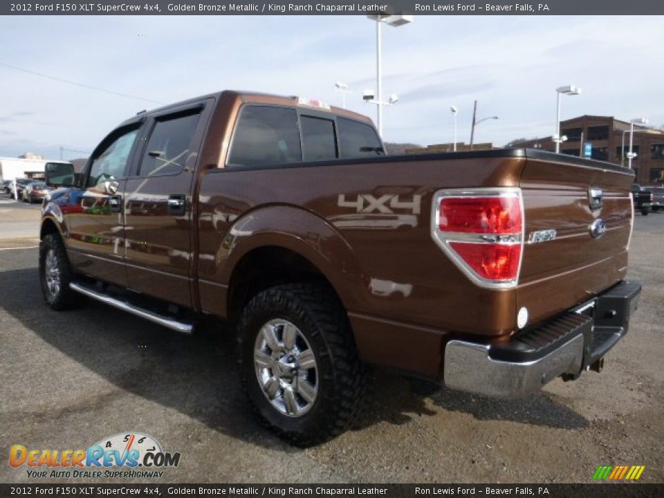 2012 Ford F150 XLT SuperCrew 4x4 Golden Bronze Metallic / King Ranch Chaparral Leather Photo #6