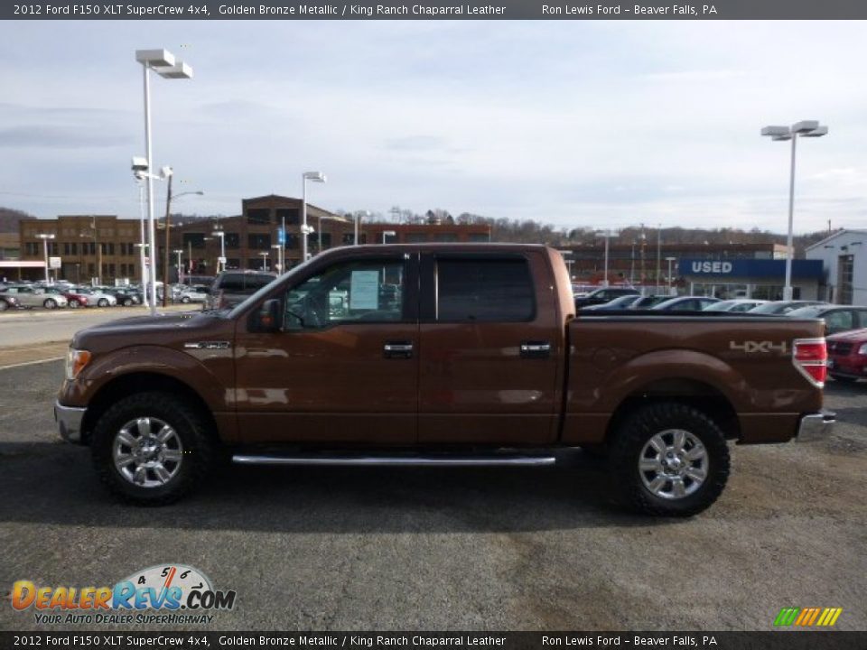 2012 Ford F150 XLT SuperCrew 4x4 Golden Bronze Metallic / King Ranch Chaparral Leather Photo #7