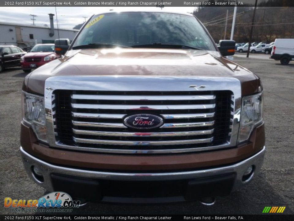 2012 Ford F150 XLT SuperCrew 4x4 Golden Bronze Metallic / King Ranch Chaparral Leather Photo #9