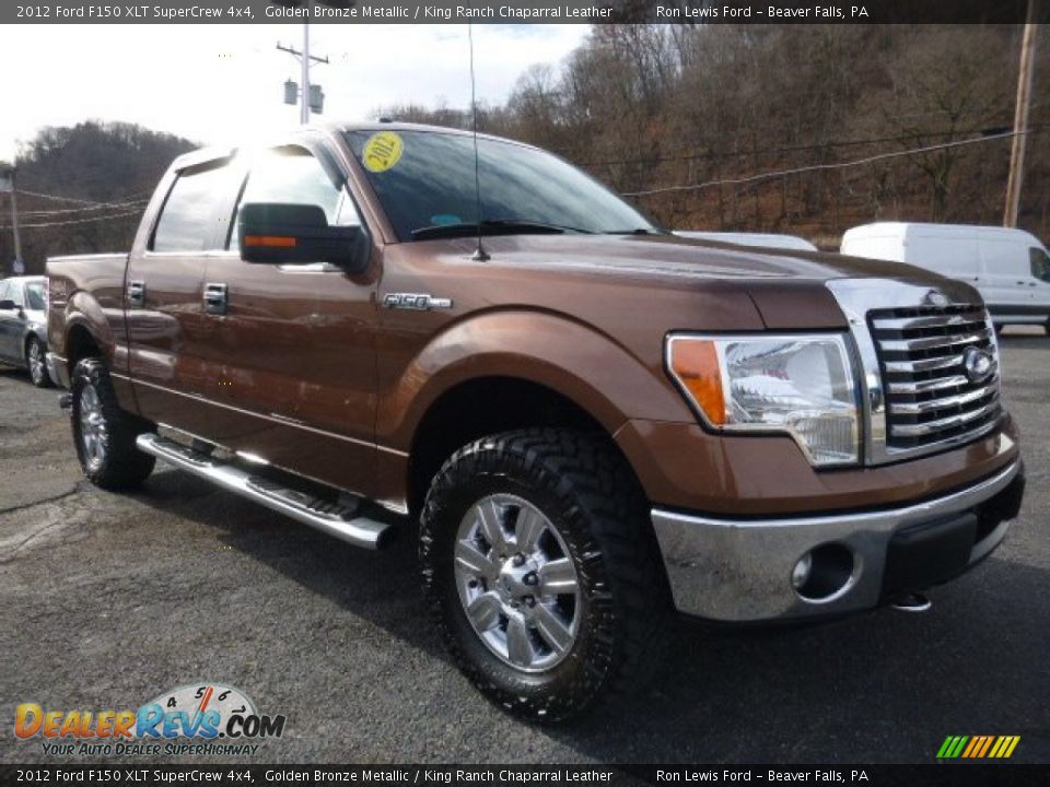 2012 Ford F150 XLT SuperCrew 4x4 Golden Bronze Metallic / King Ranch Chaparral Leather Photo #10