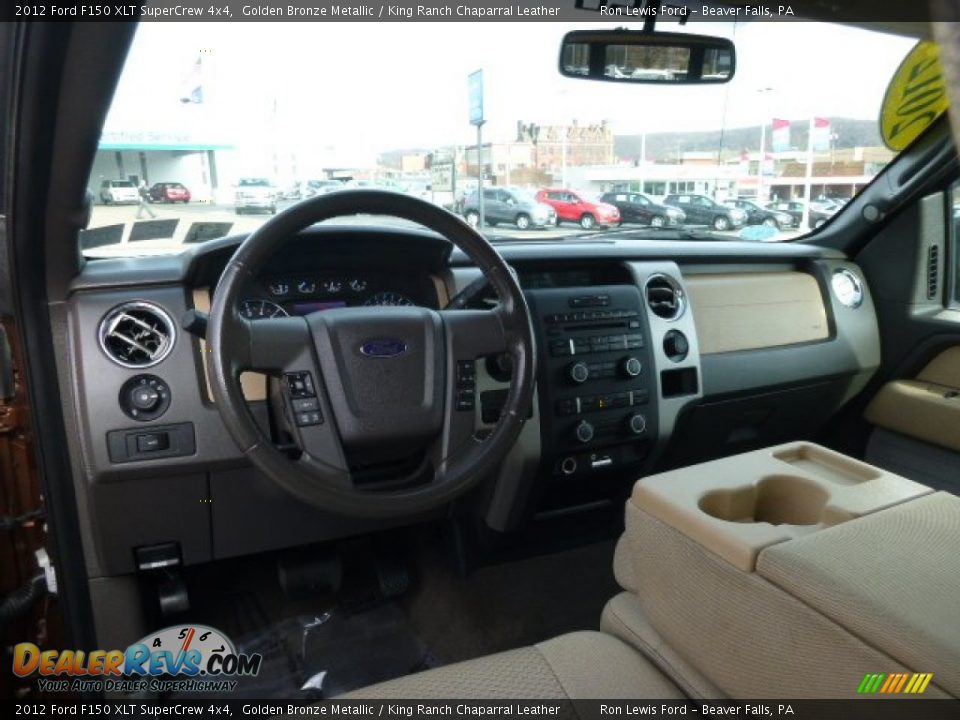 2012 Ford F150 XLT SuperCrew 4x4 Golden Bronze Metallic / King Ranch Chaparral Leather Photo #14